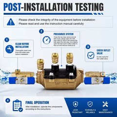 34-350 Backflow Preventer 3/4” Double Check Valve 350XL Replacement for Zurn