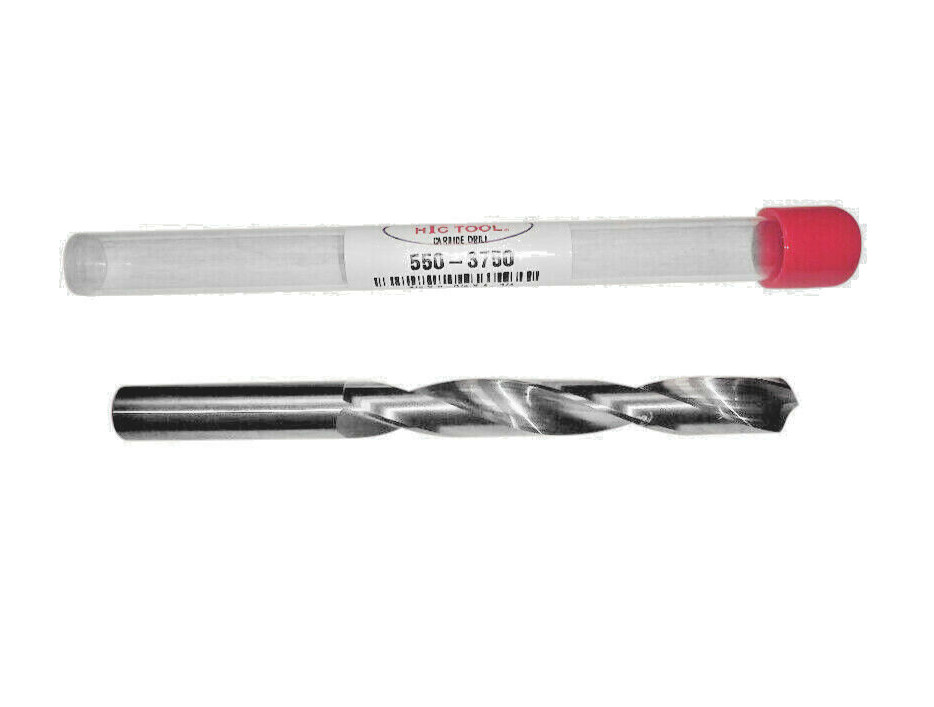 3/8″ (.375″) Jobber Drill 550-3750 SOLID CARBIDE – USA – Free Shipping