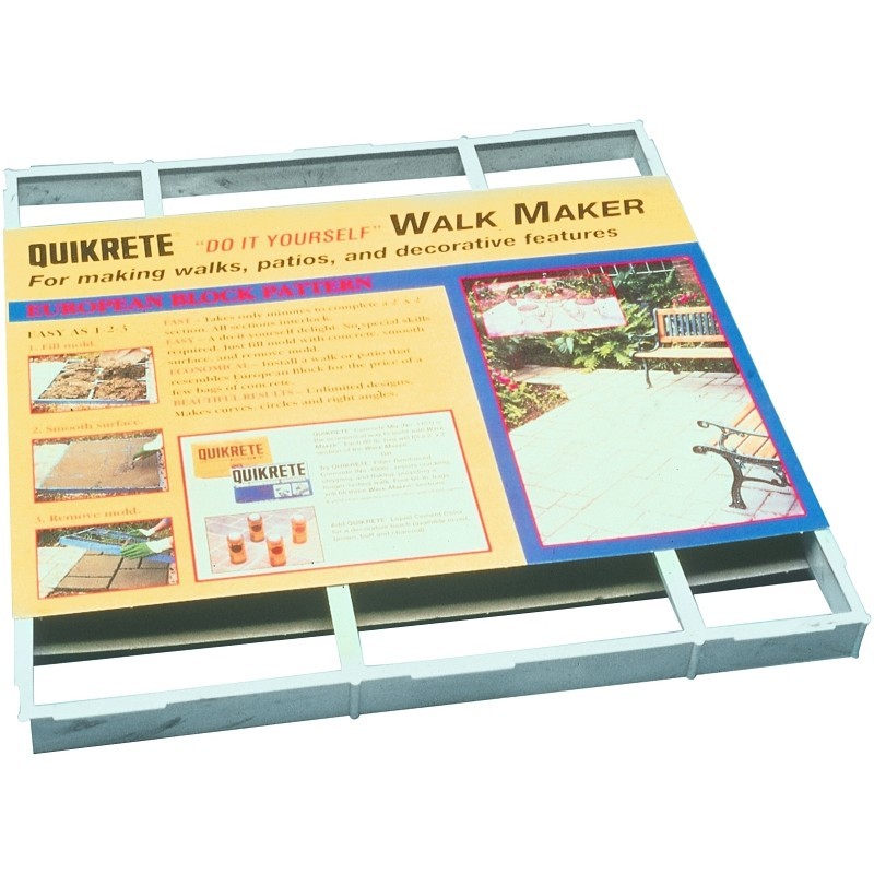 Quikrete Walk Maker Series 6921-34 Building Form, 2 ft L Block, 2 ft W Block, Pl