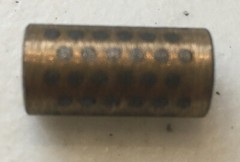 Alloy 932 Bronze/Graphite Plugged Bearing 1/4” Shaft Diameter 3/8”OD 3/4” Long