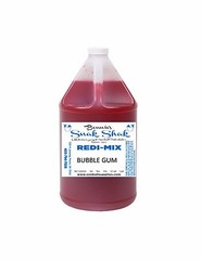 Snow Cone Syrup BUBBLE GUM PINK Flavor. 1 GALLON JUG Buy Direct Licensed MFG