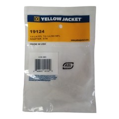 Yellow Jacket 19124 A2L Bottle Adapter 1/4″ LH FFL to 1/4″ RH MFL Straight