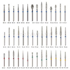 Dental Diamond Burs F High Speed Handpiece Friction Grip 5Pc/Box