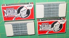 2 Neva-Clog A.1000 Boxes Of Staples for Neva-Clog S-100 Stapler (2000ct) NOS USA
