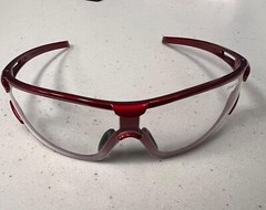 Safety Glasses Snap-on (Red Frame/ Clear Lens) Anti-Fog GLASS60R