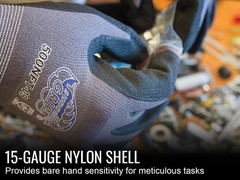 500NFT Tsunami Grip Nitrile Coated Work Gloves, Lightweight Seamless General-…