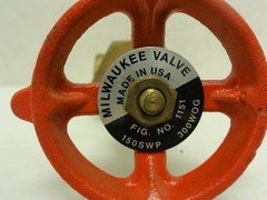 208196 New-No Box; Milwaukee 1151-1/2″ Bronze Gate Valve; 1/2 Fnpt; Class: 150