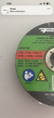 Lot of 5 Forney Grinding Wheels A24R-BF Metal Type 27 4-1/2″ X 1/4″ x 7/8″ 71877
