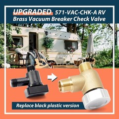 Upgraded Brass RV Vacuum Breaker Check Valve, 571-VAC-CHK-A Camper 0.5 inches