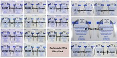 100Pcs Dental Orthodontic Niti Arch Wire Rectangular Round Natural Bracket Brace