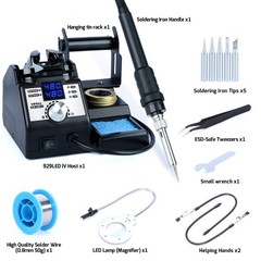 YIHUA 926LED-IV 60W Digital Soldering Station – Green/Black #US