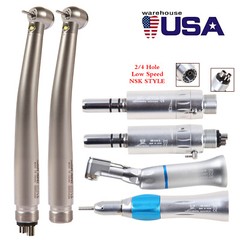 Turbina LED 2/4 orificios con pieza mano de alta baja velocidad dental NSK Style
