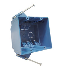 5 pcs 2-Gang 32 Cu In New Work ETL Nail on Electrical Switch & Outlet Box Blue