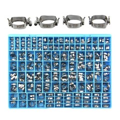 85 Sets Orthodontic Molar Band Prewelded Buccal Tube Lingual Sheath Roth MBT 3M
