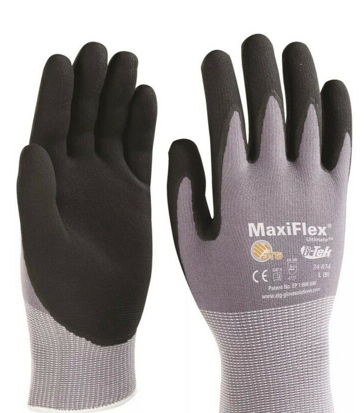 PIP MaxiFlex Ultimate Nitrile Micro-Foam Coated Gloves 12 Pairs 34-874 XXL NEW