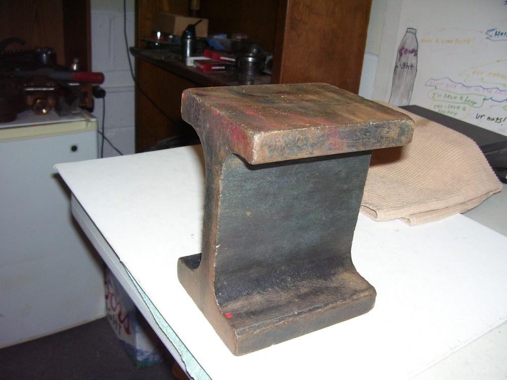 Heavy Duty 7/8″ Thick I-Beam Anvil Blacksmithing 7″ Tall, 5″ Length, 4.5″ Wide