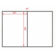 8.5″ x 5.5″ Half Sheet Self Adhesive Shipping Labels For Inkjet & Laser Printer