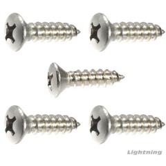 Phillips Oval Head Sheet Metal Screw 316 Stainless Steel #8 x 5/8″ Qty 100