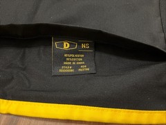 Denny’s Server Waist Apron Half Reversible Uniform Black Yellow – 2 Pockets -NEW