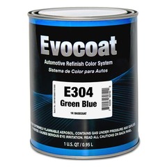 Evocoat 1K Base Coat E304 Green Blue QT, (Compatible With PC-1304 1:1 Mix Ratio)