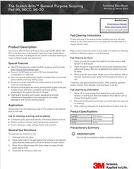 3M Scotch-Brite 6″ x 9″ Professional General Purpose Scouring Pads (Qty 20)