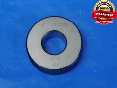 17.0475 MASTER PLAIN BORE RING GAGE 17.000 +.047 OVERSIZE 17 mm .6712
