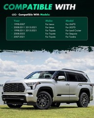 2Pcs 1in Wheel Spacers 5×150 14×1.5 Studs 110mm for Land Cruiser Sequoia Tundra