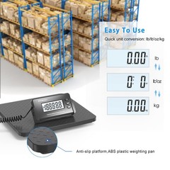Accurate 440lbs Shipping Scale – Ultrathin Postal Scale for Packages & Luggage