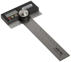 1702 6-Inch Stainless Steel Pivoting Arm Digital Protractor