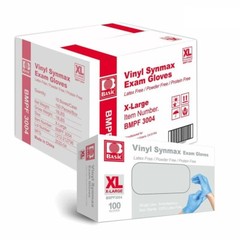 Basic 1000 PCS Blue Vinyl Exam Gloves XL-SIZE