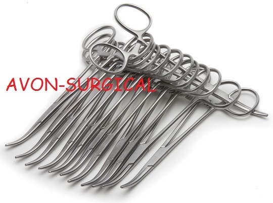 NEW PREMIUM GRADE PACK OF 12 RANKIN CRILE HEMOSTAT LOCKING FORCEPS CVD TIP 5.5″