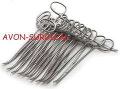 NEW PREMIUM GRADE PACK OF 12 RANKIN CRILE HEMOSTAT LOCKING FORCEPS CVD TIP 5.5″