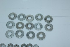 Carriage Bolts Sets 4″ x 8mm Lot of 9 With Nuts & Washers