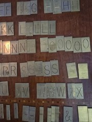 Metal Foundry Type Block Set Letters Numbers Punctuation in Case/Tray