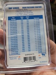 Supco SHP600475 High Pressure Switch, Opens 600 Psi