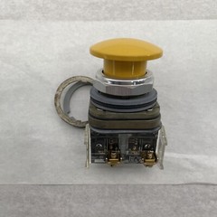 NEW USA MADE Allen Bradley 800T-D9D1 Yellow Mushroom Head Push Button w/N.O. CB