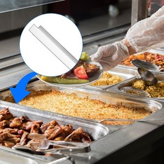 8 Pack 12 Inch Stainless Steel Adapter Bar, Steam Table Long Divider Metal Fo…