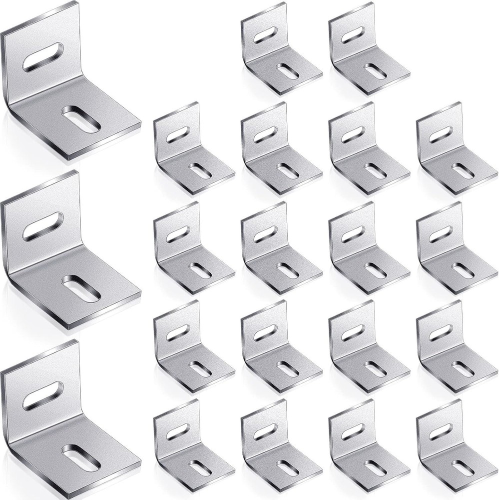 18 Pcs 1X1 Inch Heavy Duty Wood Table Top Expansion Bracket Steel Z Clips Fasten