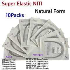 100Pcs Dental Ortho Super Elastic Niti Arch Wire Round Rectangular Wires Natural