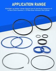 Vehifomo Hydraulic Log Splitter Cylinder Rebuild Seal Kit For 4.0Bore X 1.75
