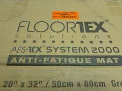 AFS-TEX System 2000 20″ x 32″ Anti-Fatigue Mat; Antimicrobial Slate Gray Large
