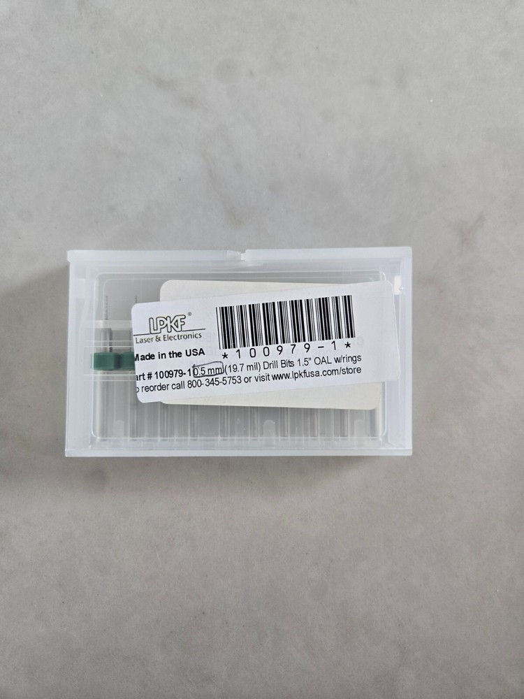 LPKF 100979-1 Drill Bit 0.5mm 1.5″ OAL w/rings