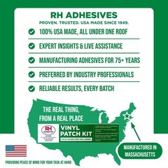 Vinyl Patch Kit 10″ x 10″ Reinforced PVC, HH-66 Toluene Free Cement – Repair