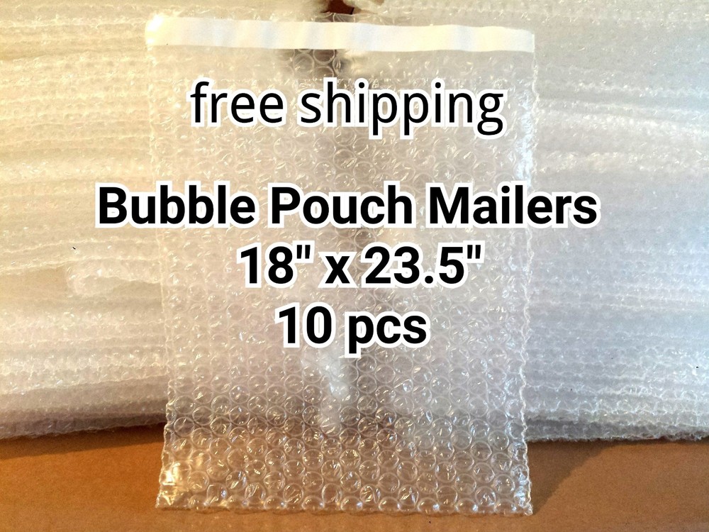 10X 18″ x 23.5″ BUBBLE OUT BAGS POUCHES SELF SEAL MAILERS BAGS CLEAR