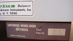 Sartorius GMBH Balance Scale capacity 200 gram Mod Type 1106 Laboratory Medical
