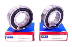 SKF 6206 2RS1 C3 Deep Groove Ball Bearing, Rubber Sealed (SET of 2) 2 30x62x16 m