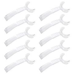 10Pcs Dental Intraoral Cheek Lip Retractor T-Shape Mouth Opener Clear Small-Size