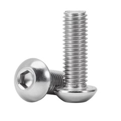 M3 M4 SOCKET BUTTON HEAD SCREWS ALLEN KEY DOME BOLT A2 STAINLESS STEEL