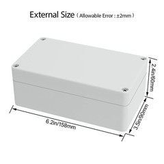 Junction Box Waterproof Plastic Project IP65 Electrical Enclosure Gray White