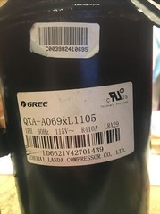 GREE QXA-A069xL1105 1PH 60Hz 115V R410A LRA29 Compressor